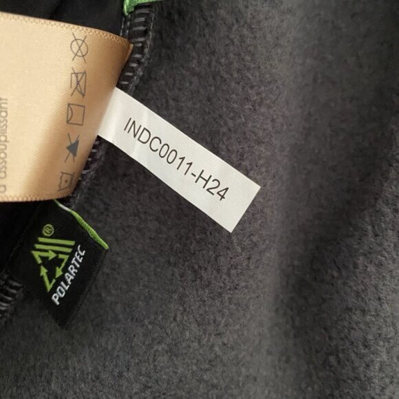 Indyeva Toga Sweater Women M Polartec Fleece Pullover Zippered Pocket Storm Grey - Picture 9 of 12